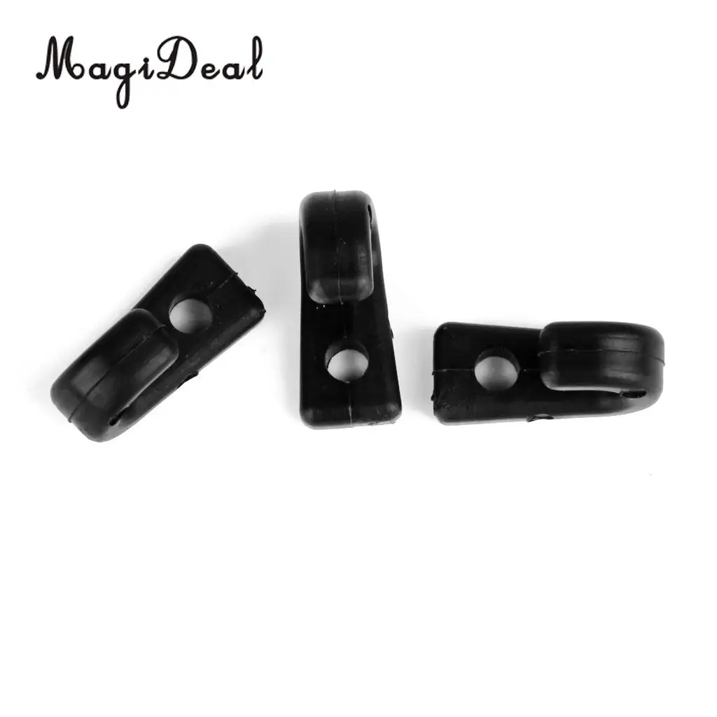 MagiDeal Hot Sale 6Pc Nylon Single Hole Lashing J-shaped Hook for Bungee Kayak Canoe Paddle Board Outfitting Rigging Replacement