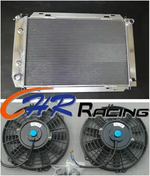 

3 row Aluminum Radiator & Fan*2 for 1980-88 Mercury Cougar/XR7 / 1979-1993 Mustang brand new