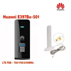 Открыл huawei E397 (E397Bu-501) 4 г LTE usb-модем 100 Мбит/с + 10dBi 3g 4 г LTE антенны TS9