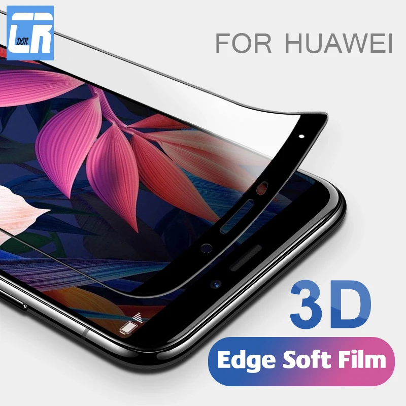 Мягкое закаленное 3d стекло с полным покрытием для Huawei P20 Pro G9 Nova 2 Plus P10 Lite Mate 9