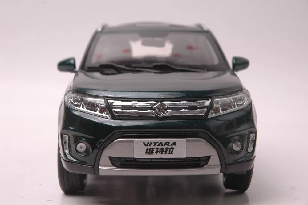 1:18 литая модель для Suzuki Vitara темно-зеленый внедорожник игрушечный автомобиль миниатюрная Коллекция подарков Gran