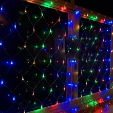 Гирлянда в виде паутины 200led 3* 2м стикер новые сетчатые 9 вариантов гирляндой Рождественская Ночная одежда с принтом «Merry Xmas украшения освещение для рождественской вечеринки AC220V 110 V JQ