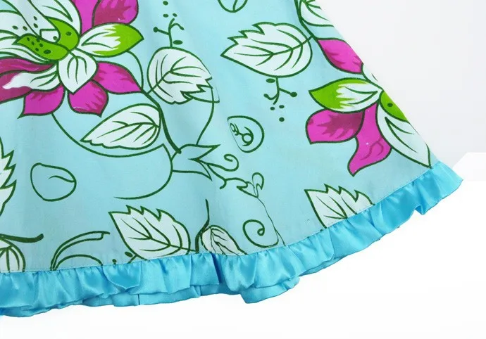 Baby girls dress suspender summer style Floral Toddler girls dress hot sale party children clothing frock vestido roupa infanti (5)