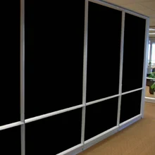 HOHOFILM 1,52x20 м 0% VLT черная оконная пленка, непрозрачные затемненные уличные оконные тонированные наклейки для дома, офиса, зданий