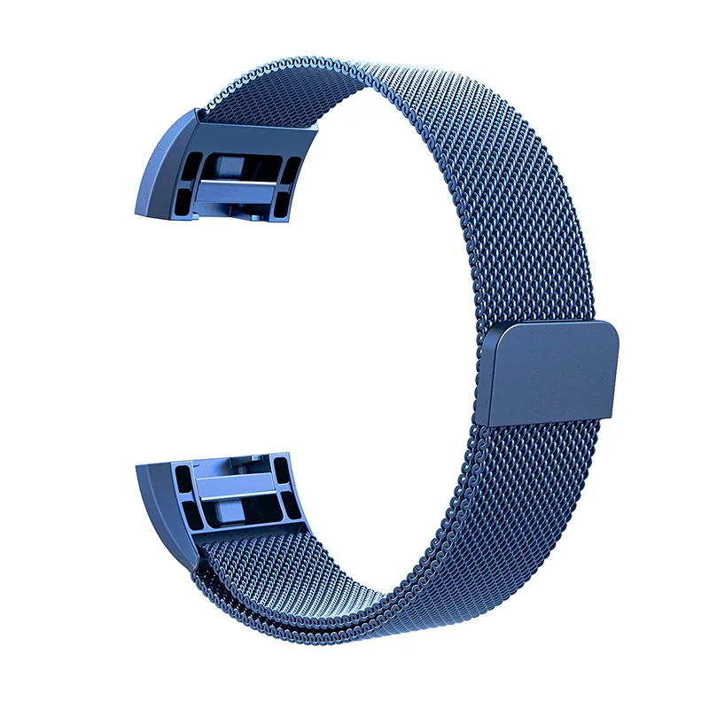 Нержавеющая сталь Магнитная Milanese Loop Band для Fitbit заряда 2 Замена Quick Release браслет ремешок для зарядки 2 ремешок