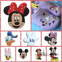 Freies verschiffen 100 teile/los Mic Min und Dona Podium Ente clog sandale schuhcharmes buttons pins kuchen dekoration party favor kinder geschenke
