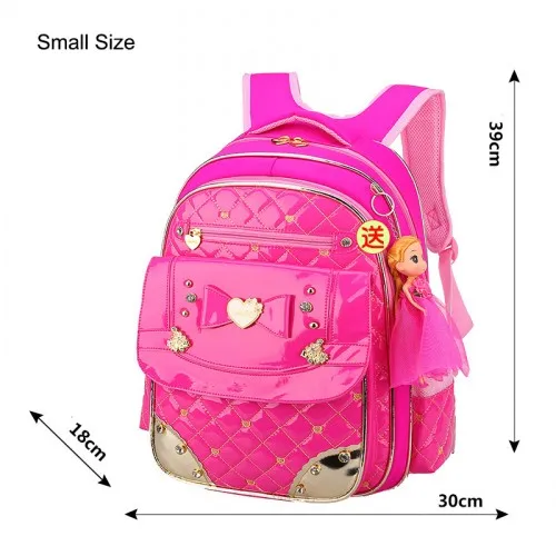 GCWHFL корейский стиль для девочек школьные сумки рюкзаки детские школьные сумки для девочек рюкзак принцессы детские школьные ранцы - Цвет: Small Rose