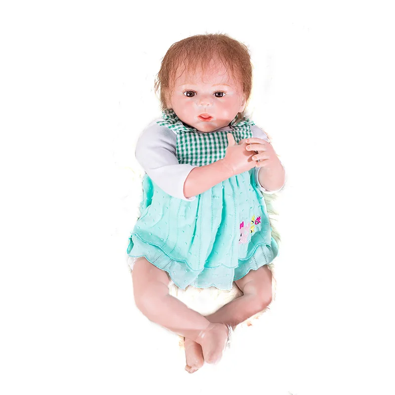 18 дюймов реалистичные куклы младенца силикона Reborn baby Doll винил кукла младенцев