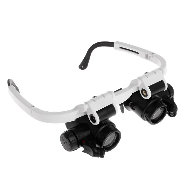 Magnifier Headband with LED Light Head Mounted Magnifying Glasses 8X 15X 23X