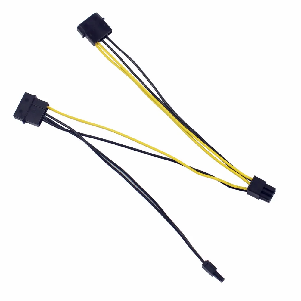 XT-XINTE Power Supply Cable 8Pin to Dual Large 4Pin CPU Adapter Cable for PC 4+4pin Power cables Wire for Miner Mining Bitcoin
