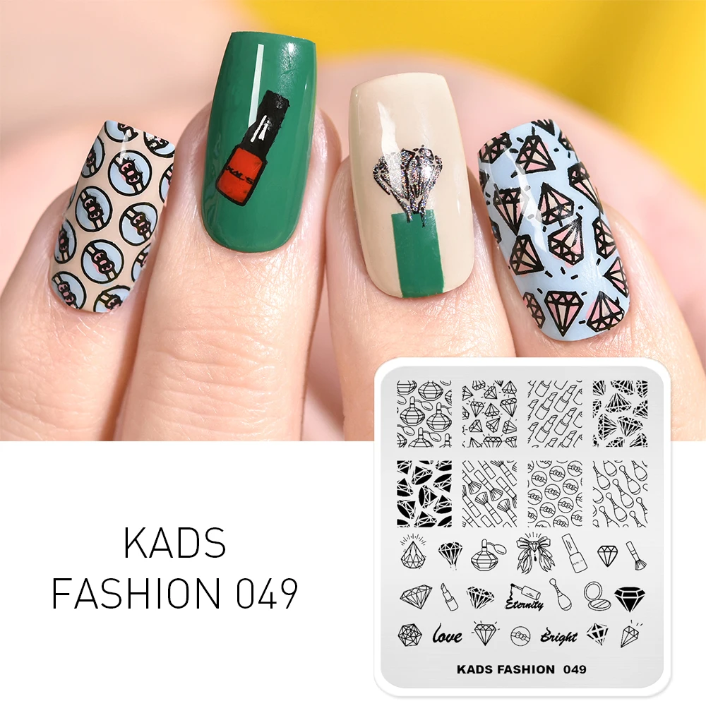 

New Arrival Nail Art Plates for Stamping Diamond Designs on Nails Manicure Stamper Templates for Stamping Polish on Nails