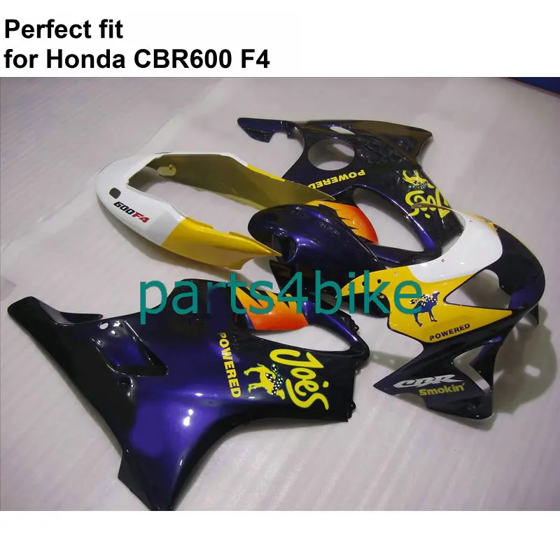 100% подходит инъекции Обтекатели для Honda CBR600 F4 обтекатель комплект 1999 2000 белого и
