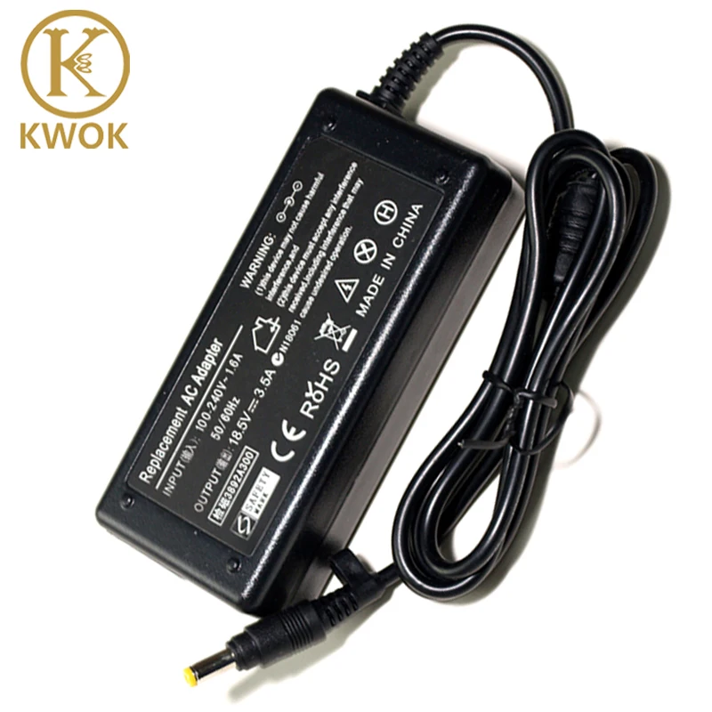 2019 Laptop Adapter 18.5V 3.5A 4.8x1.7mm AC Charger For hp compaq 500 510 520 530 540 550 620 625 CQ515 Notebook Power Supply