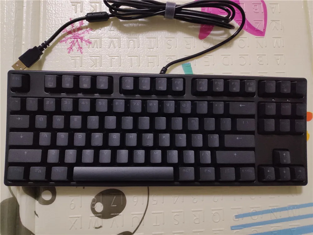 RK tenkeyless TKL Черный 87 Механическая клавиатура Вишневый коричневый синий переключатели rk87 игровая клавиатура Белый светодиодный NKRO с подсветкой