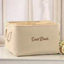 Брода Cesto Organizador холст Органайзер корзина для хранения сумка для игрушки маленьких детей Бытовая отделка коробка ткань для нижнего белья