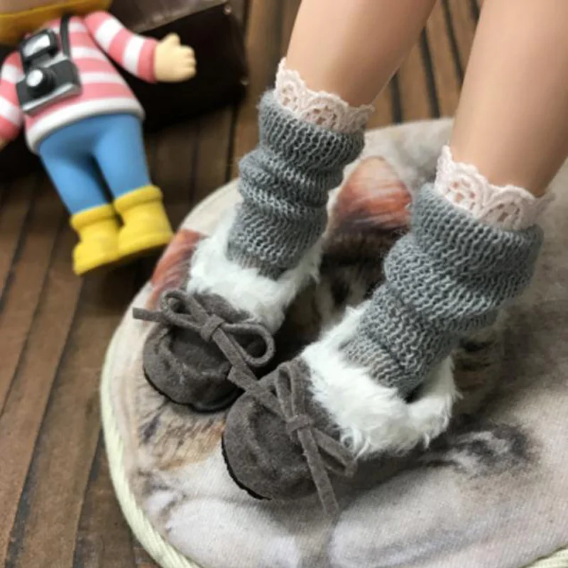 1 пара кружевные носки для кукол Blyth вязаные Azone Momoko OB 1/6 аксессуары одежды