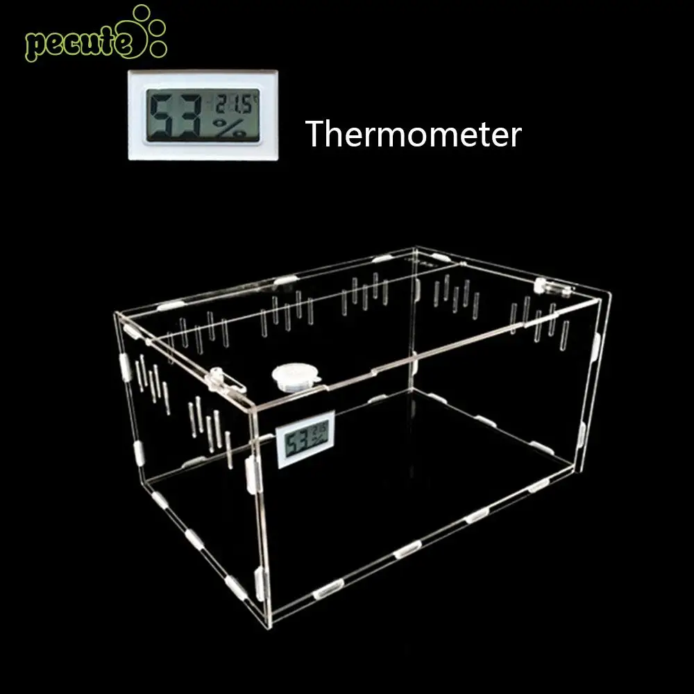 Акриловый ящик для рептилий, прочный насекомое, Террариум для рептилий, практичный, хладнокровный, животные, домашнее животное, коробка
