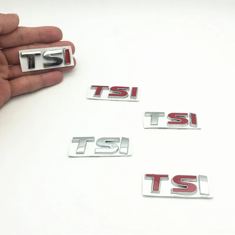 3D Металл TSI Эмблема для автостайлинга знак Стикеры наклейка для VW для Volkswagen Polo, Golf 4 7 passat B5 B6 T5 touran jetta MK4 MK5
