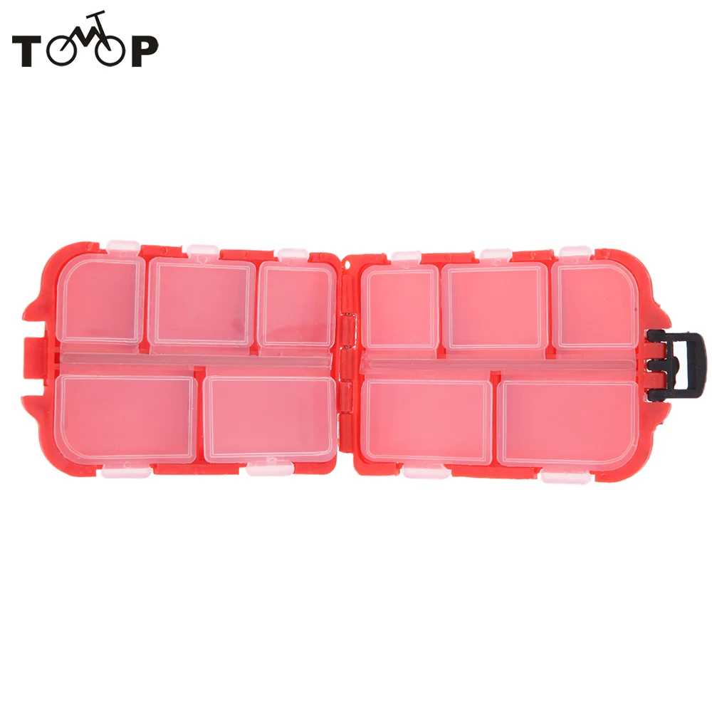 

Portable 10 Compartments Fly Fishing Box Fishing Tackle Box for Fishing Lure Hooks Swivel Beads Carp Fishing Accessories
