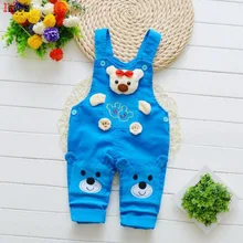 Комбинезоны для маленьких мальчиков, весна-осень, новая модная одежда для маленьких мальчиков, Детский Повседневный комбинезон с мультяшным принтом