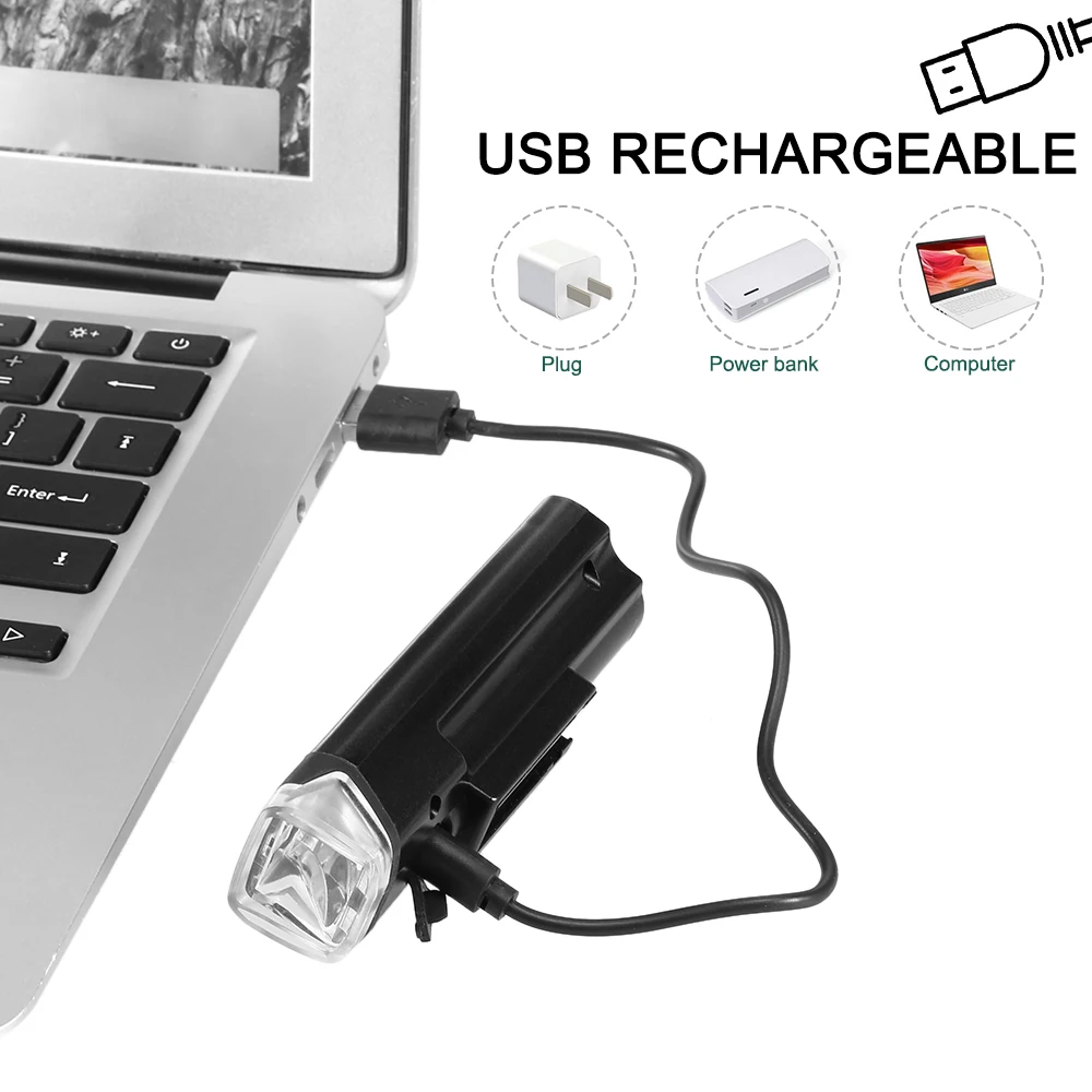 Top Waterproof Bicycle Light USB Charging Bike Front Light Flashlight Handlebar Cycling Head Light w/ Horn Speed Meter LCD Screen 2 Top Waterproof Bicycle Light USB Charging Bike Front Light Flashlight Handlebar Cycling Head Light w/ Horn Speed Meter LCD Screen 2