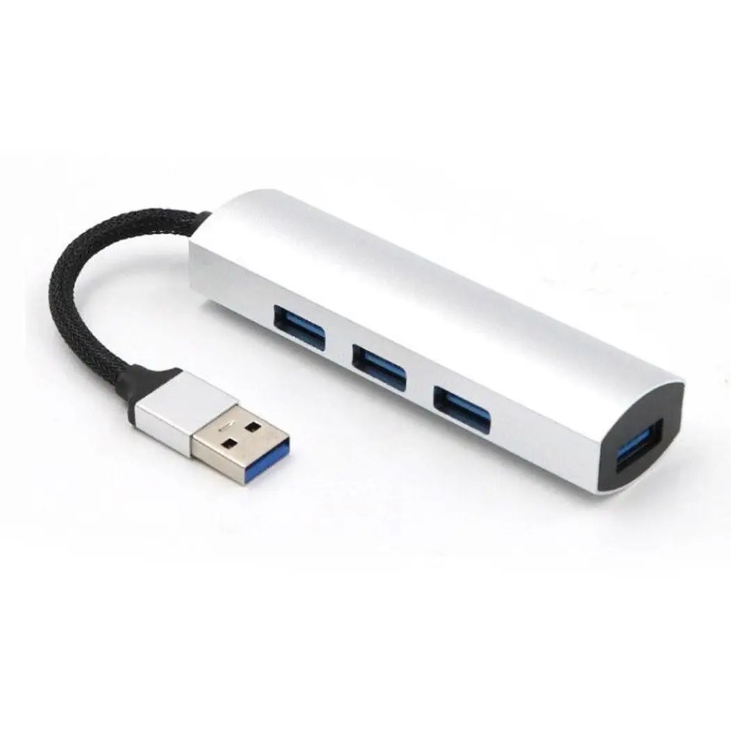 S USB3.0 концентратор 4 Порты и разъёмы 3,0 до 4 Порты и разъёмы 0,051 кг USB разветвителем 1 серебряный, золотой, черный, перетащите 4 расширитель - Цвет: S