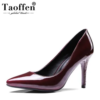 

TAOFFEN Size 33-47 Women High Heel Shoes Women Shoes Thin Heel Women Pumps Sexy Mature Shoes Woman Party Office Footwear