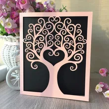 30 шт. персиковый полый лазерная резка, для свадьбы Пригласительные открытки персонализированные пользовательские печатные дни рождения и свадьбы и вечерние принадлежности