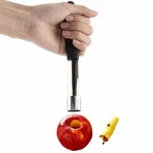 Apple de la fruta de la descorazonador de peras removedor de acero giro fácil Core de Pitter cocina casa ToolPopular
