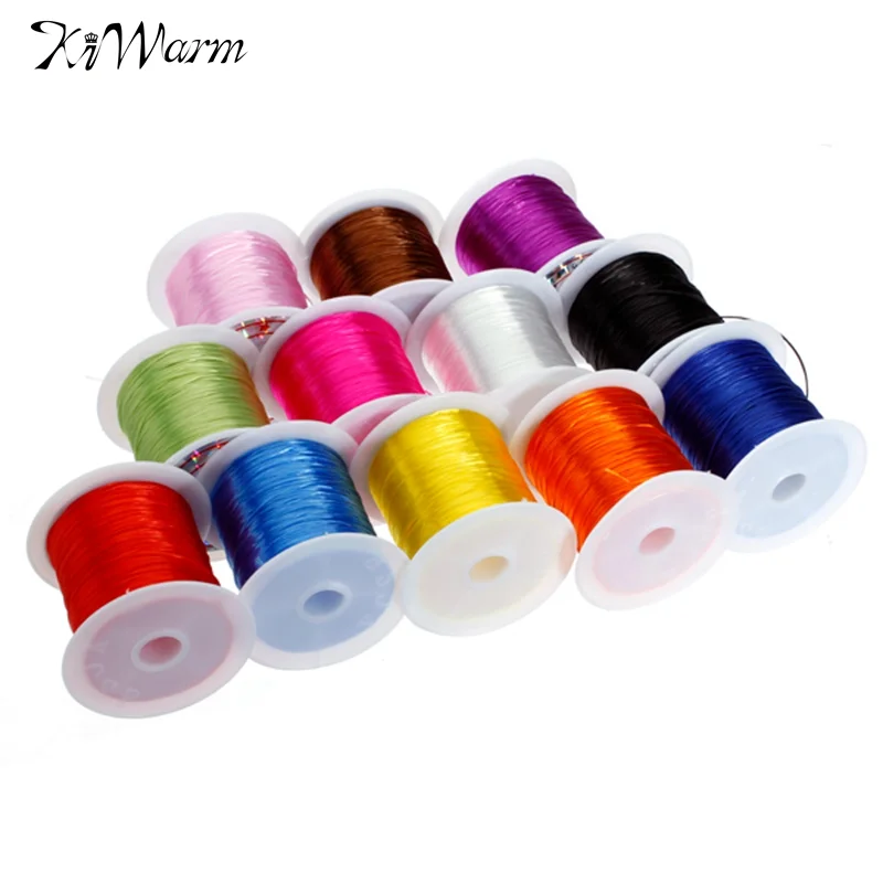 

0.8mm 20YD Transparent Clear Round Stretch Thread Cord Knot String For Bracelet Jewelry Beads Making Colorful String Wire