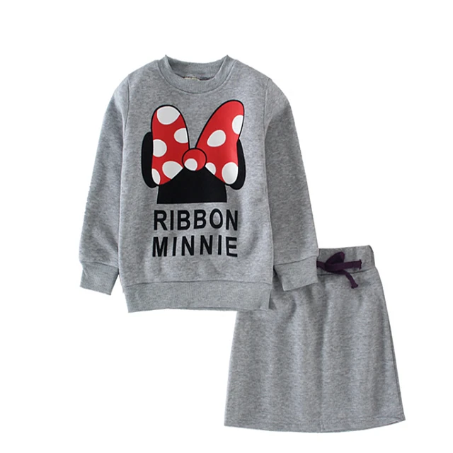 2019 baby clothes set Spring Girls clothing Minnie bow skirt suit children suit children suit wholesale children's skirt suits 4