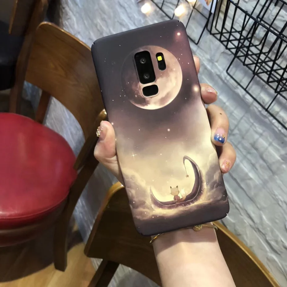 YAMIZOO S9 Case For Galaxy S9 Phone Cases Shockproof Hard Flower Note 8 9 S8 S7 Edge Case, For Samsung Galaxy S9 Plus Case Cover (6)