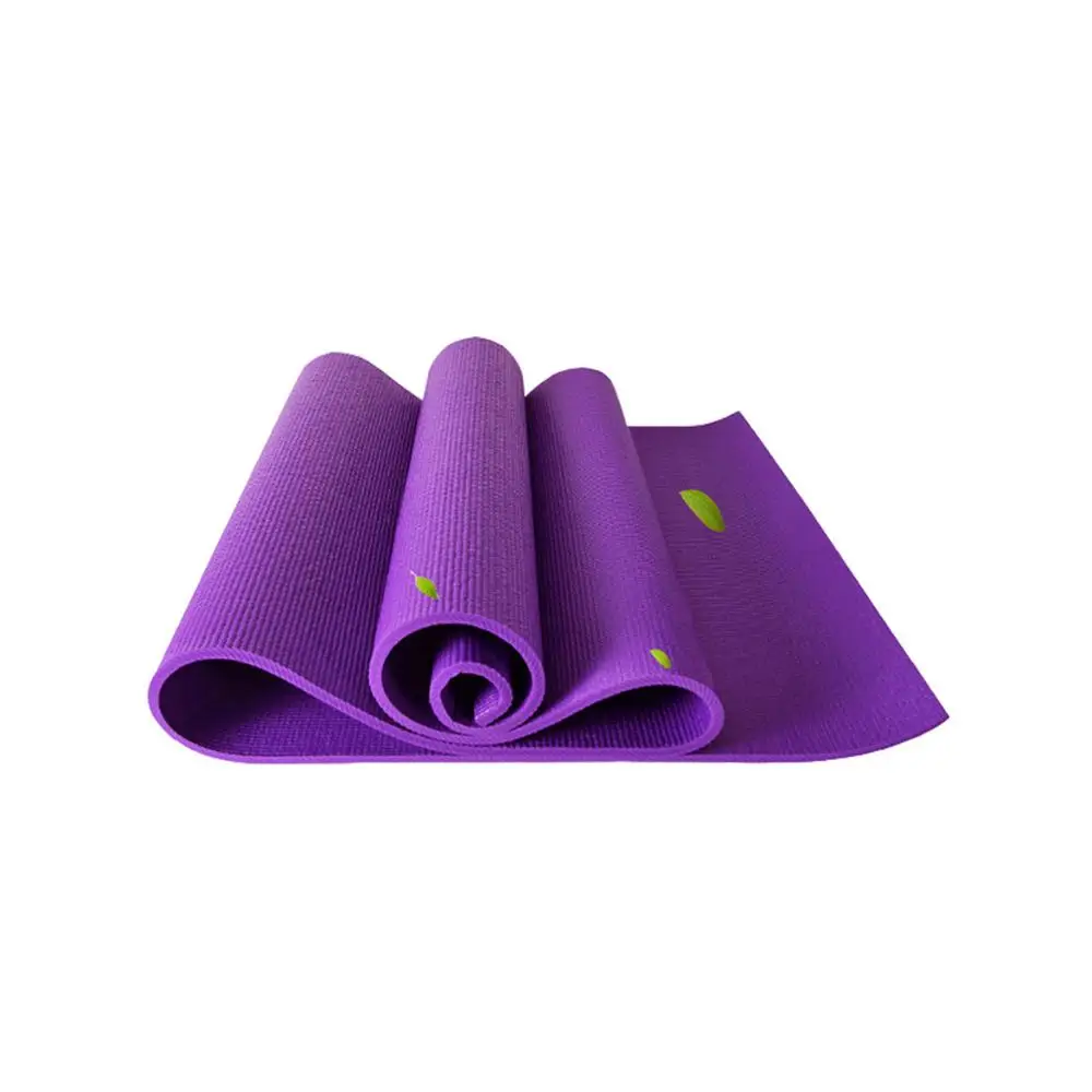 JUFIT 6 мм ПВХ коврики для йоги для фитнеса тренажерный зал упражнения спортивные коврики Экологический Безвкусный коврик для начинающих - Color: Purple