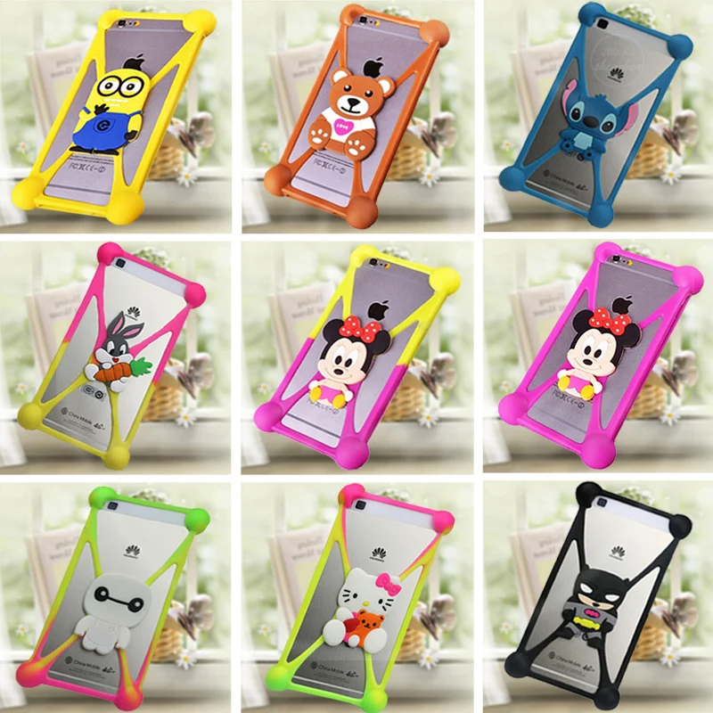 3D Мультфильм Кремния Case Cover For HTC Desire 728 Dual Sim D728T D728W Микки Минни Cat Миньоны стежка