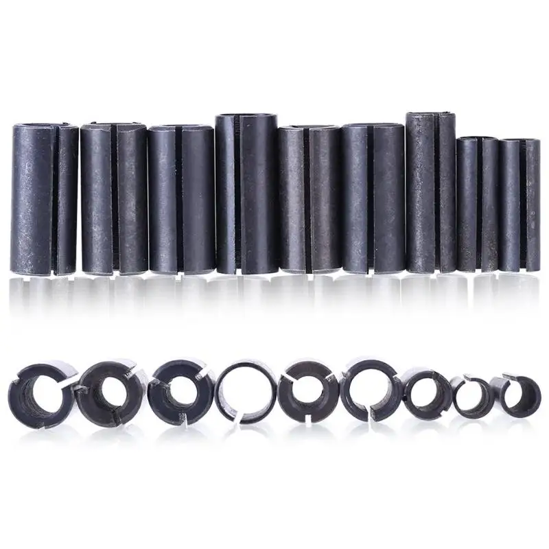 

1pcs/set 9 Size Universal Steel Engraving Bit Router Adapter Tool for Chuck Collet Quick Change Adapter Drill Bit Converter