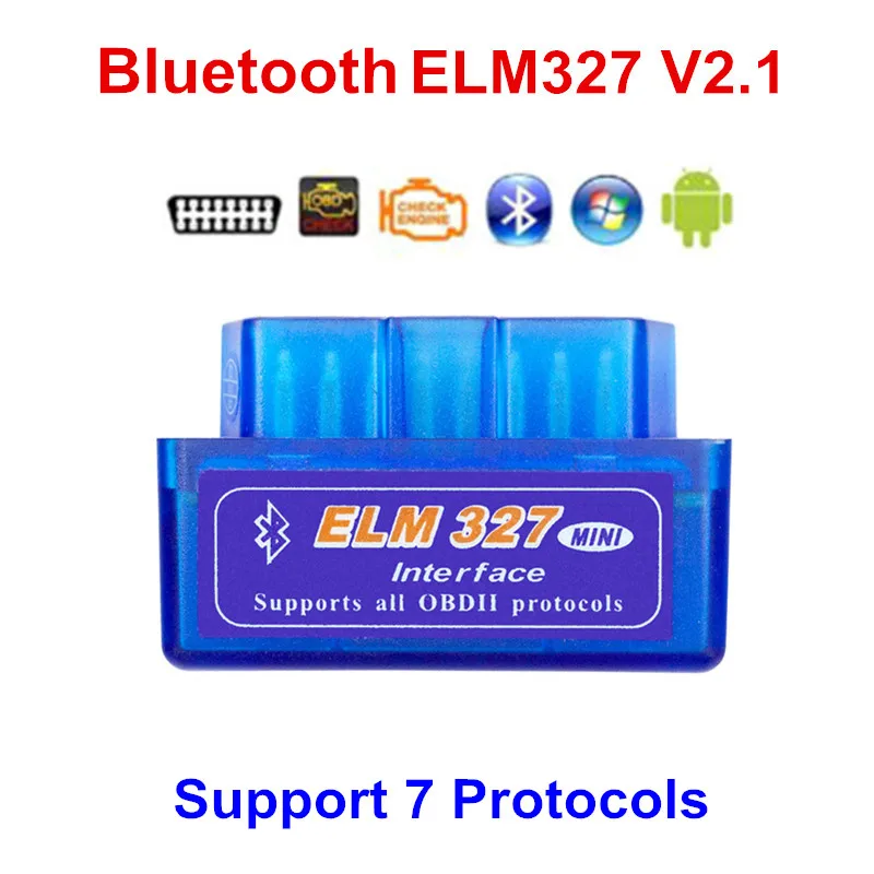 2020 super mini elm327 bluetooth v2.1 obd2 ferramenta de diagnóstico do carro elm 327 bluetooth v4.0 para android/pc elm327 v2.1 obdii código ler
