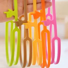 6 шт./лот, силиконовые удобные закладки с принтом пальцев, держатель для книг, канцелярские принадлежности для офиса и школы