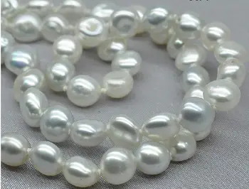 

huge13- 14mm natural south sea white baroque white pearl necklace18inch