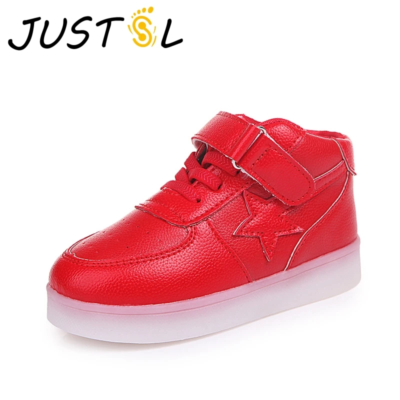 

2018 New spring winter children's casual glowing shoes kids fashion sports shoes LED luminous soft boys girls fashion sneakers