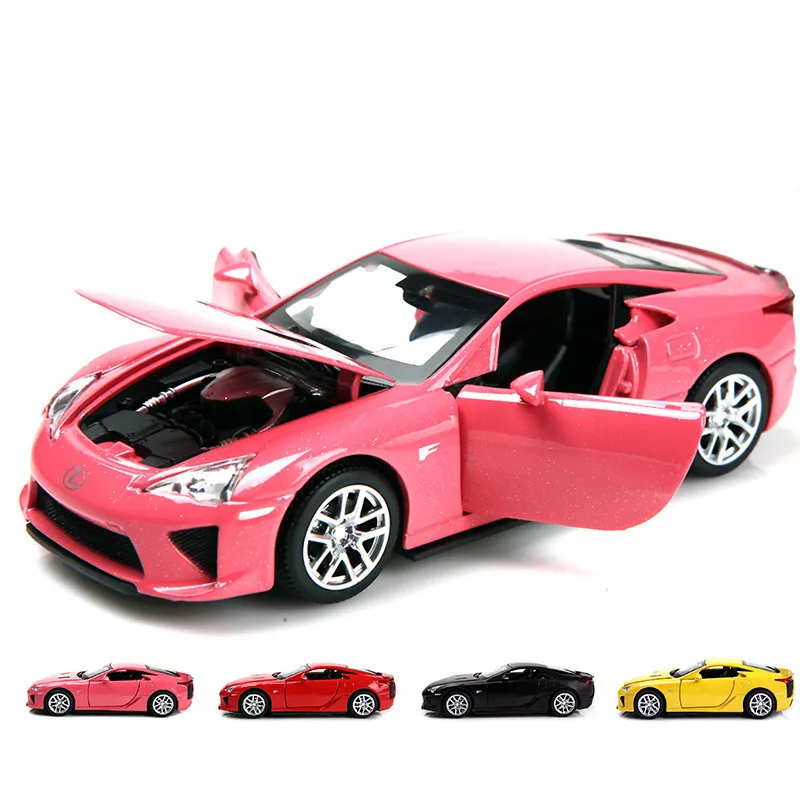 

Classic Hot sale 1:32 Lexus alloy model,simulation die-cast metal sound and light pull back toy car model,free shipping