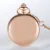 GORBEN Vintage Antique Retro de Oro Rosa de Acero Hombres Mujeres Cuarzo Relojes de Bolsillo Con Cadena Collar Colgante Regalos Relogio De Bolso