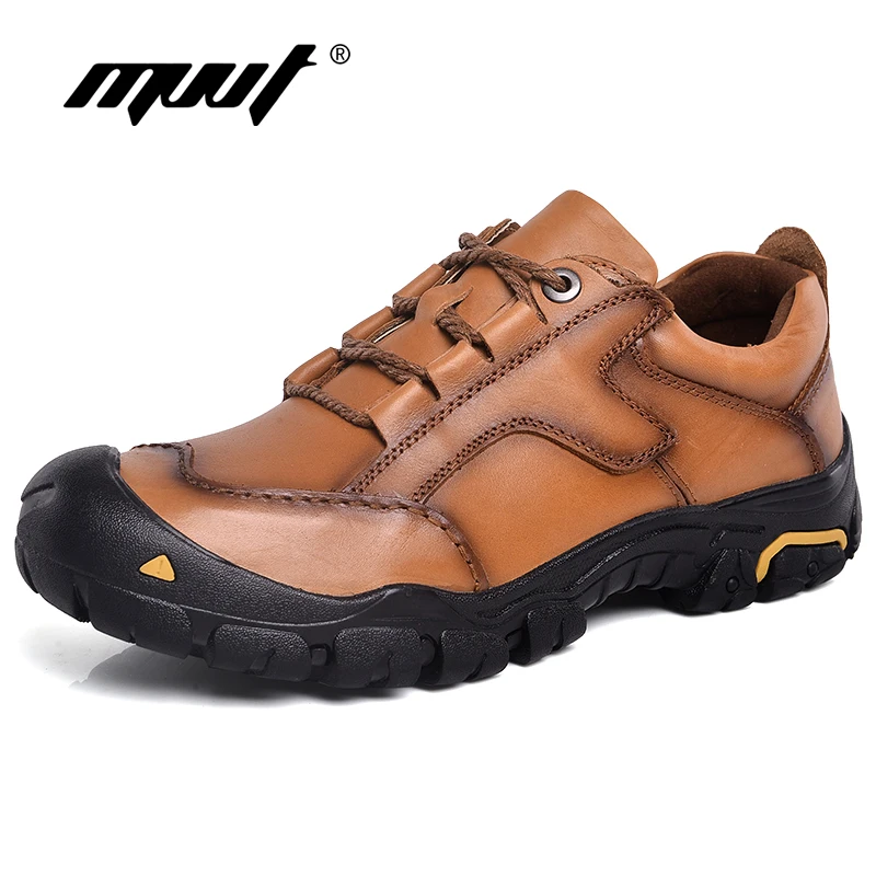 Plus Size 48 Genuine Leather Shoes Men Work Outdoor Quality Waterproof Non-slip Tooling | Обувь