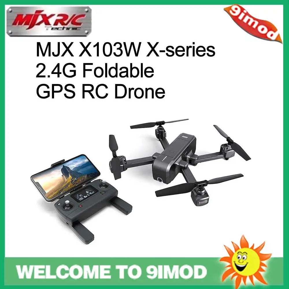 Оригинал MJX X103W X series 2 4G складной gps RC Квадрокоптер Дрон с 1080P Wifi камерой Безголовый