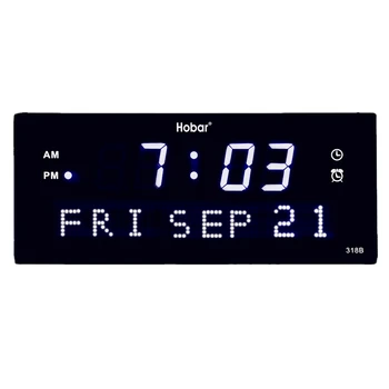 

Livingroom large calendar wall clock with week,month display Dot matrix LED digital wall clock Hanging Memory Clock