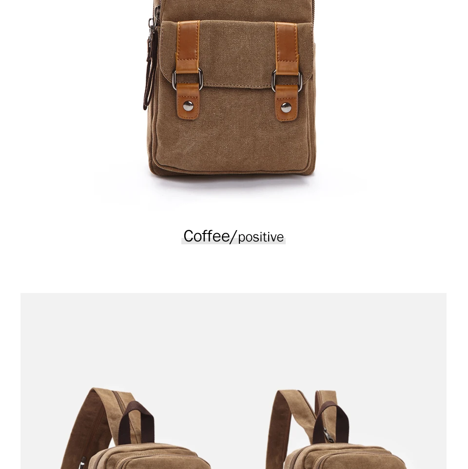 Модный мужской рюкзак 12 дюймов, сумка для ноутбука для мужчин, однотонные холщовые женские рюкзаки, коричневая Дорожная сумка на молнии, школьный рюкзак