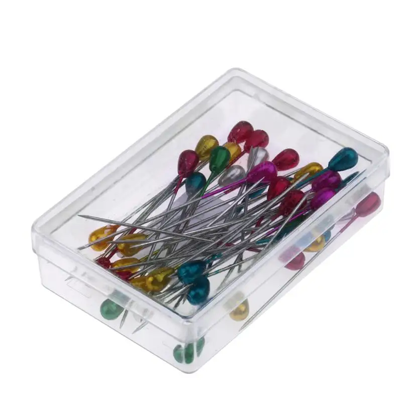 

50pcs/100pcs Mix Color Round Head Clothing Pin Dressmaking Wedding Pearl Corsage Florists Sewing Pins DIY Decoration Crafts