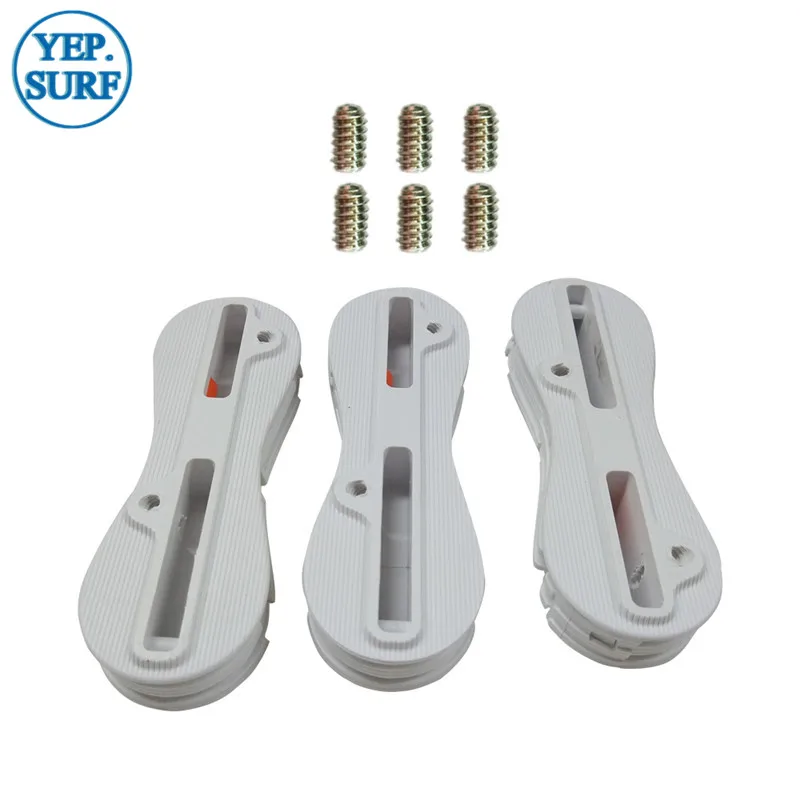 

SUP Board Surfing FCS2 Fin Plug White Plastic Surf Fusion 5+0 Degree Fin Plug