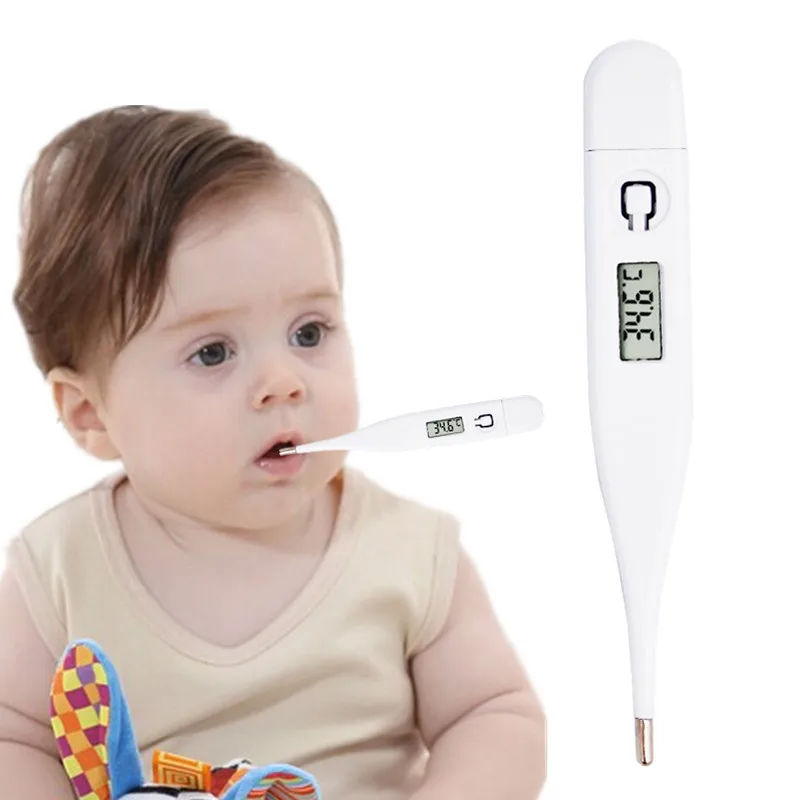 Ртуть температура ребенка электрический цифровой термометр Babycare ребенок дисплей с головными ушами лоб оральный анальный подмышка Termometer