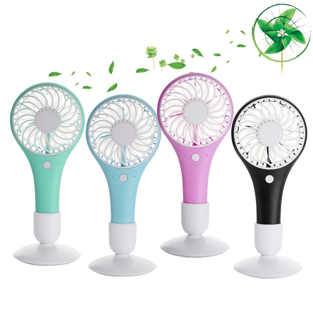 Buy New Fashion Mini Desk Fan Rechargeable Fans Micro
