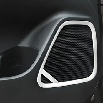 

For Mitsubishi Outlander Door Speaker Ring Cover Trim Interior Decoration 2016 2017 ABS Chrome Stickers Car-styling Accessories